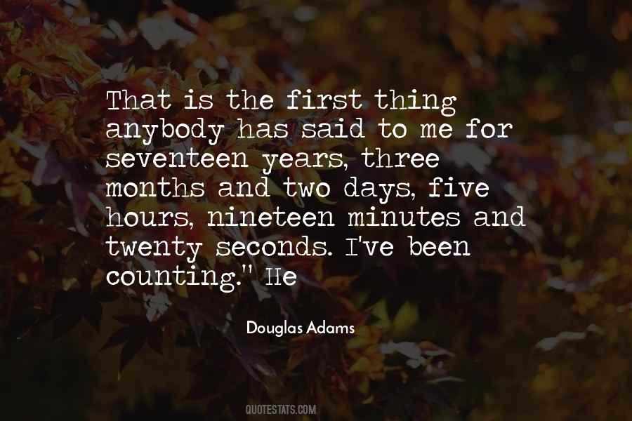 Minutes Seconds Quotes #1409490