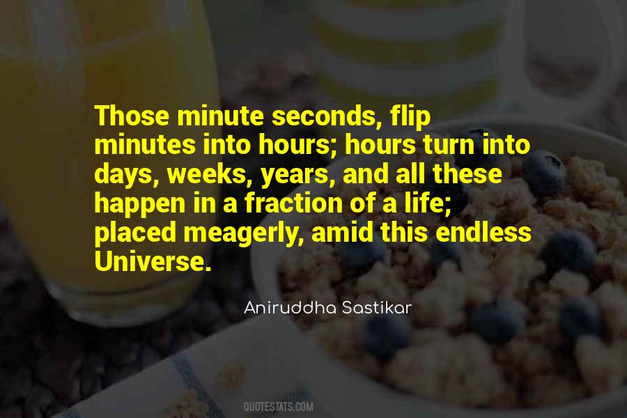 Minutes Seconds Quotes #1469565