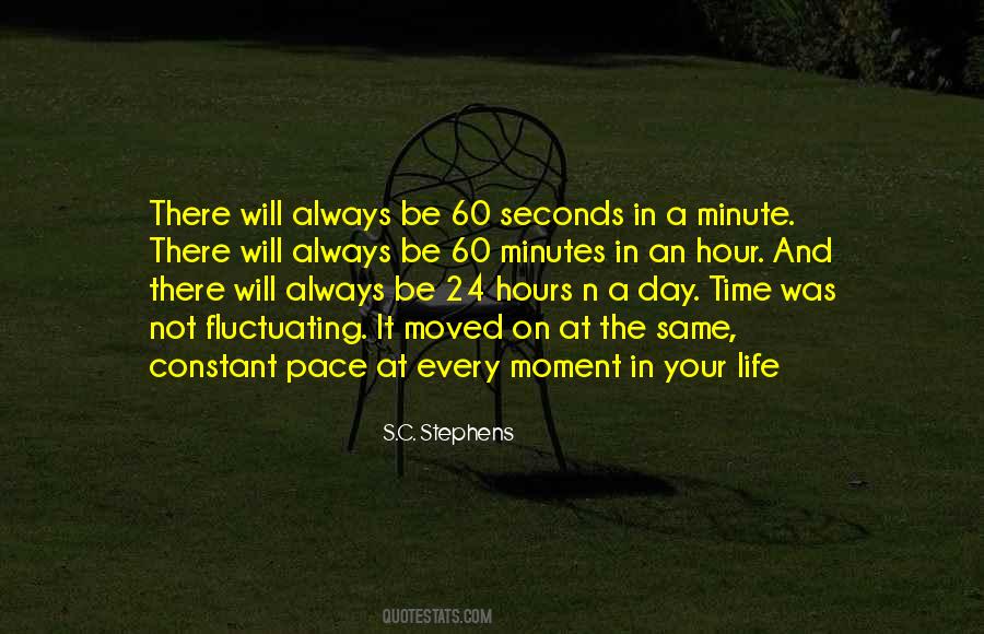 Minutes Seconds Quotes #317813