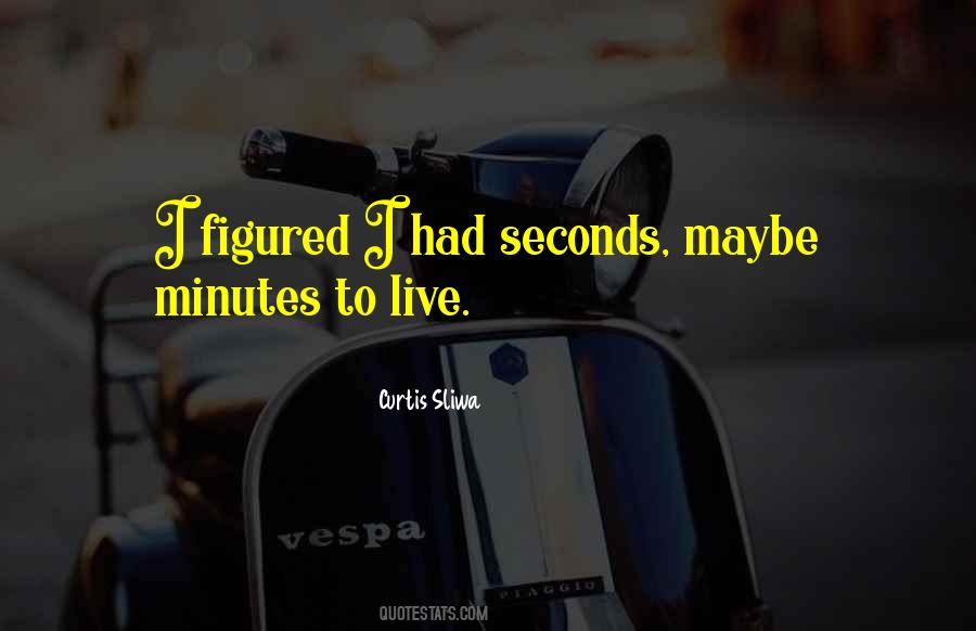 Minutes Seconds Quotes #364953