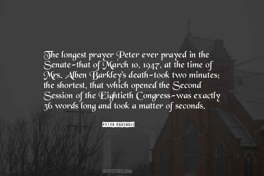 Minutes Seconds Quotes #806678