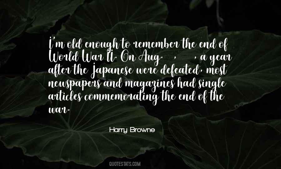 Quotes About The End Of World War Ii #272720