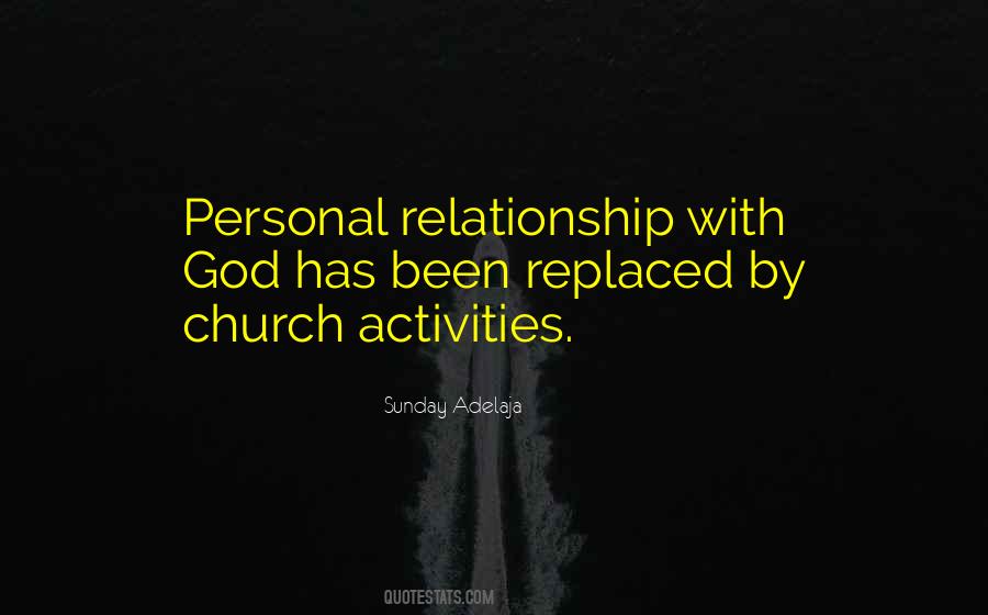 Perosonal Relationship With God Quotes #814560