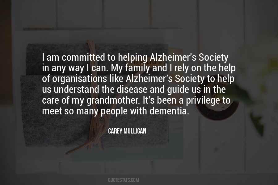 Quotes About Alzheimer's Disease #849669