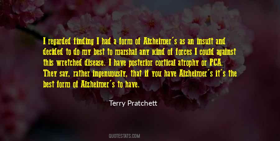 Quotes About Alzheimer's Disease #881654