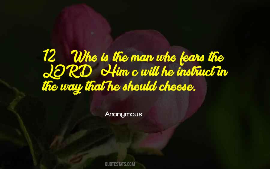 Fears The Lord Quotes #1876527
