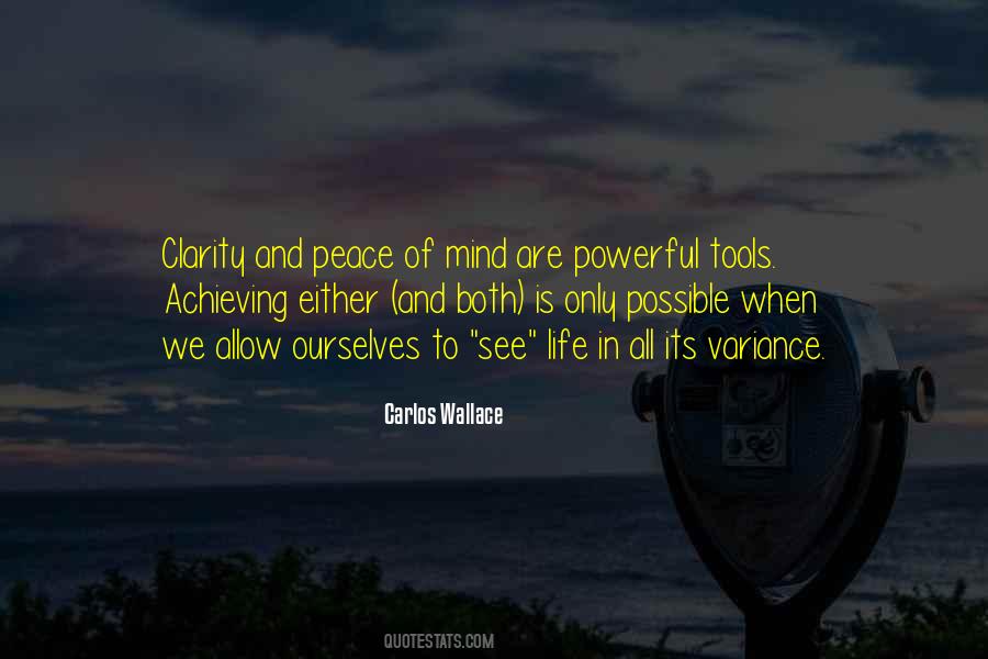 Quotes About Clarity And Peace #203622