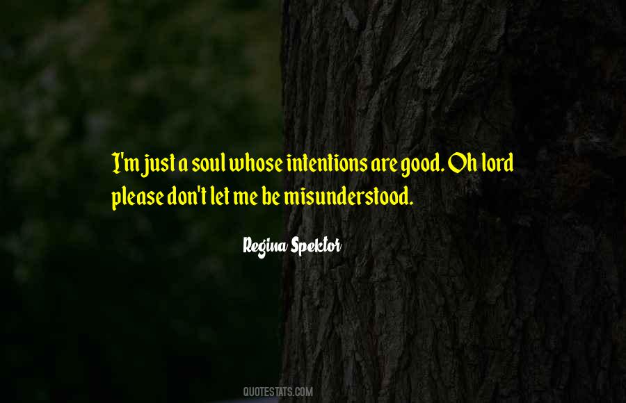 Quotes About Good Intentions Misunderstood #580363