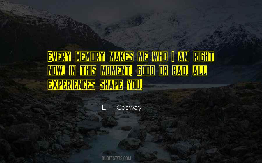 Quotes About Experiences Shape Who You Are #740548