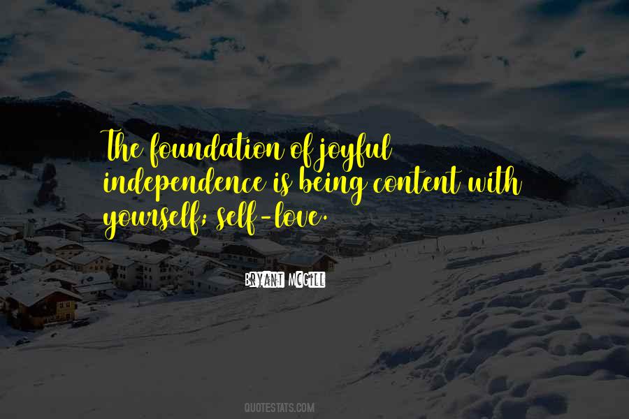 Self Contentment Quotes #1057836