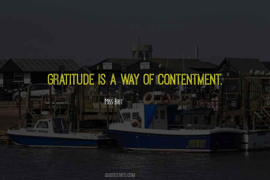 Self Contentment Quotes #217030
