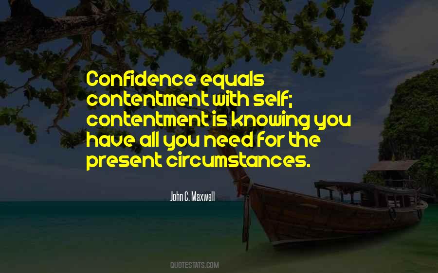 Self Contentment Quotes #842706