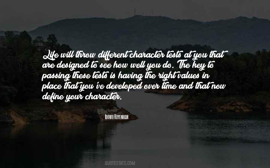 Quotes About Character And Values #1455078