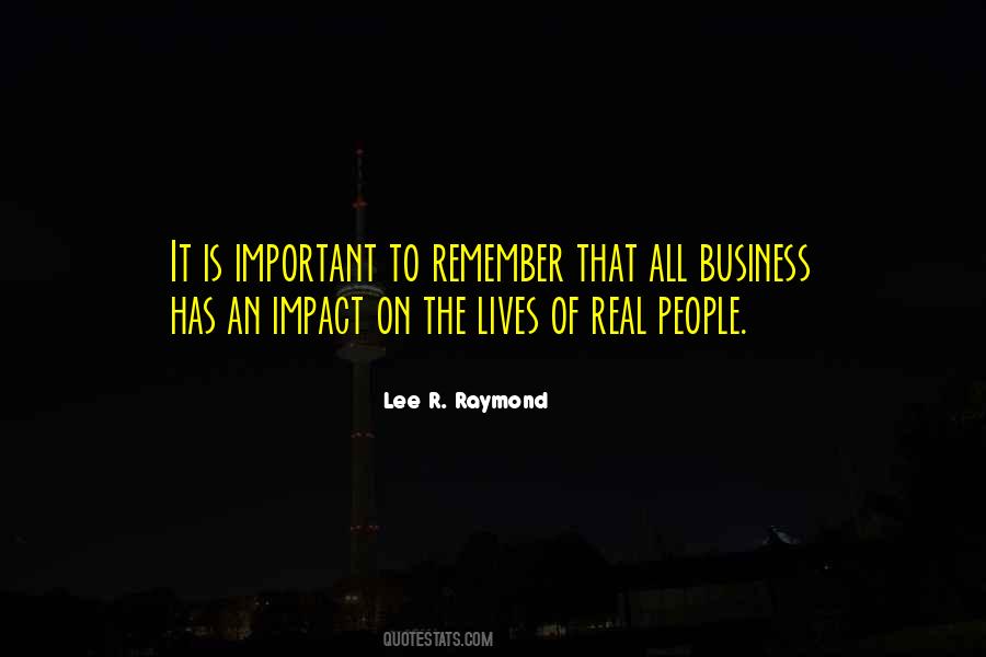 Impact On People Quotes #164524