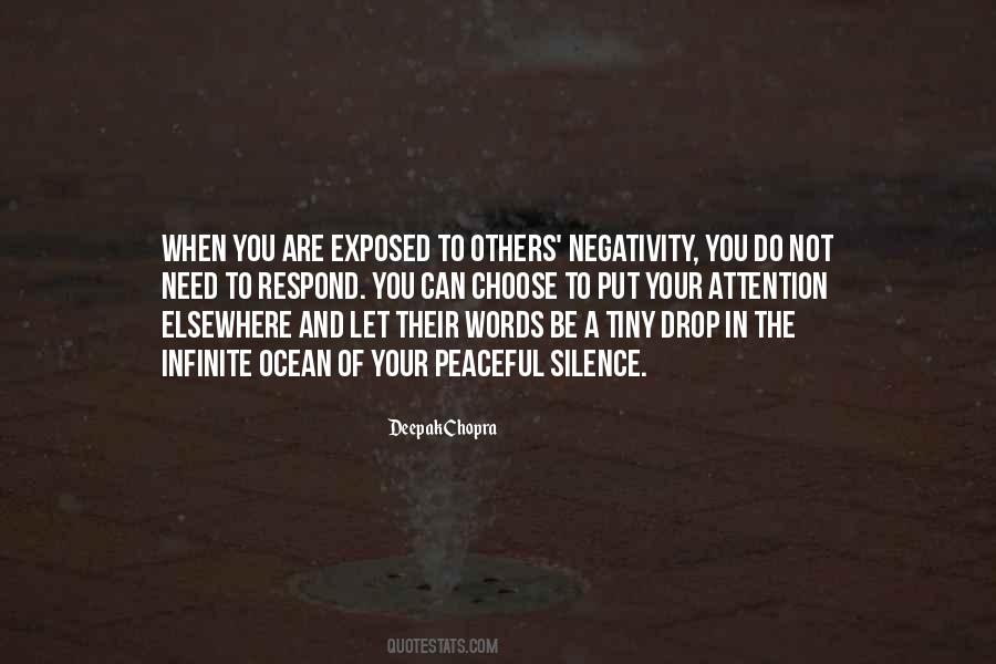 Quotes About Others Negativity #1577460