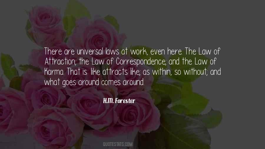 Quotes About Law Of Attraction #1436263