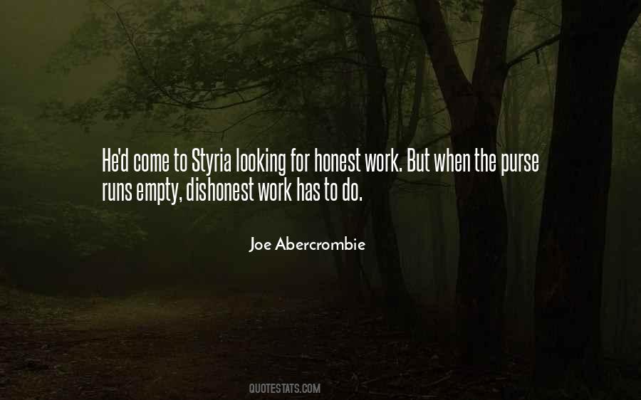Quotes About Honest Work #1655195