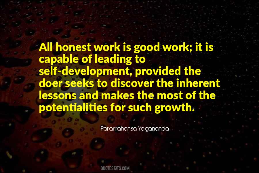 Quotes About Honest Work #401964