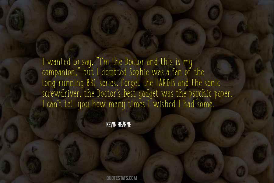 Quotes About Sonic Screwdriver #674932