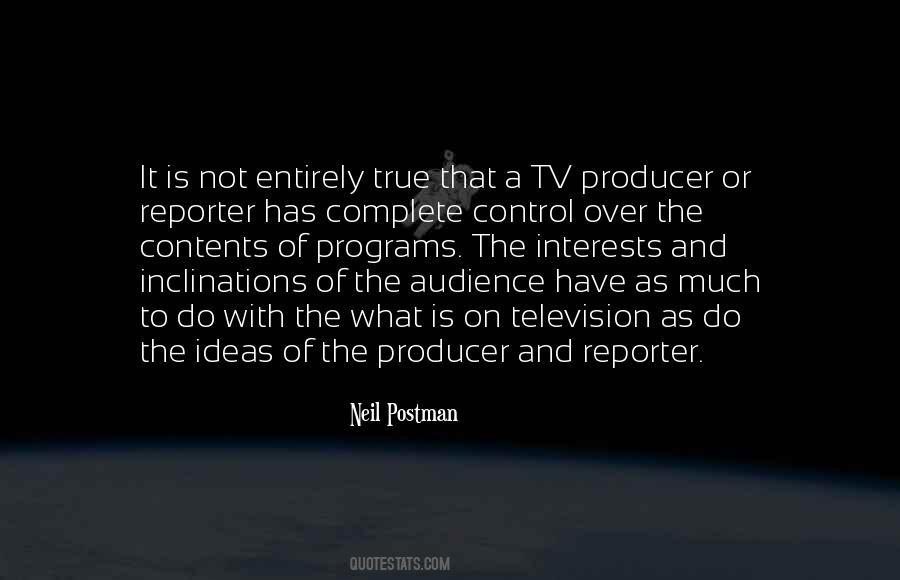 Tv Producer Quotes #646588