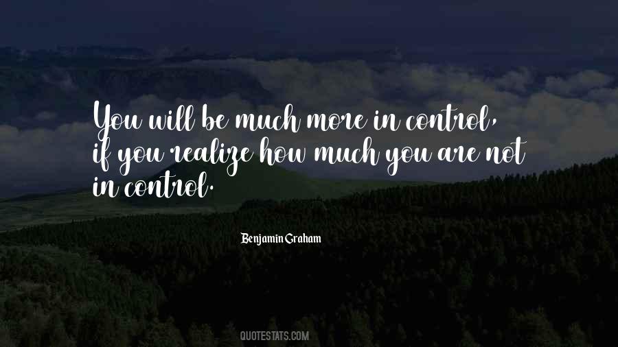 You Are In Control Quotes #377059