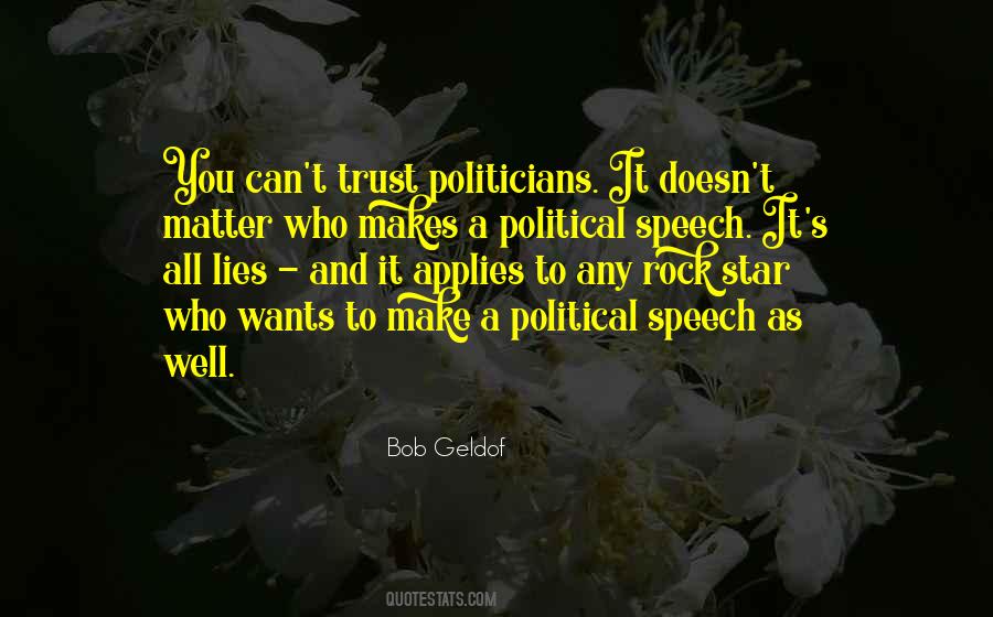 Political Speech Quotes #863857