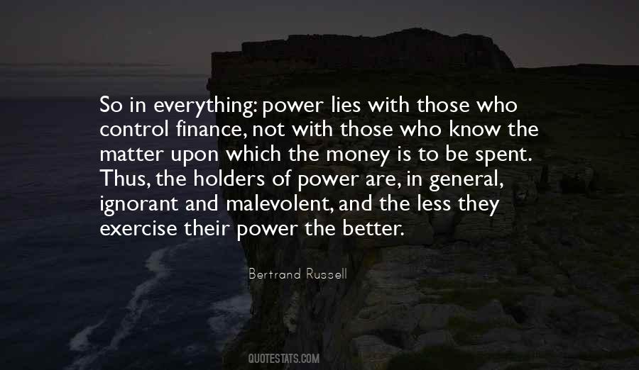 Quotes About Power Of Money #194604