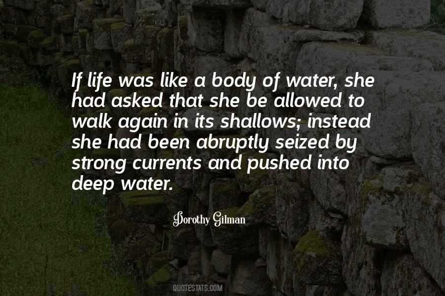 Quotes About Deep Water #19525