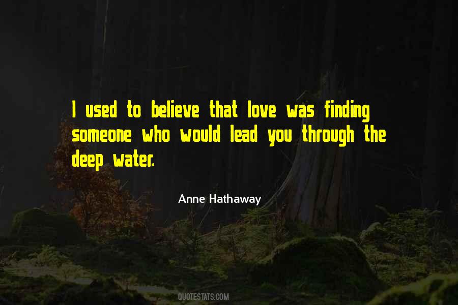 Quotes About Deep Water #574658