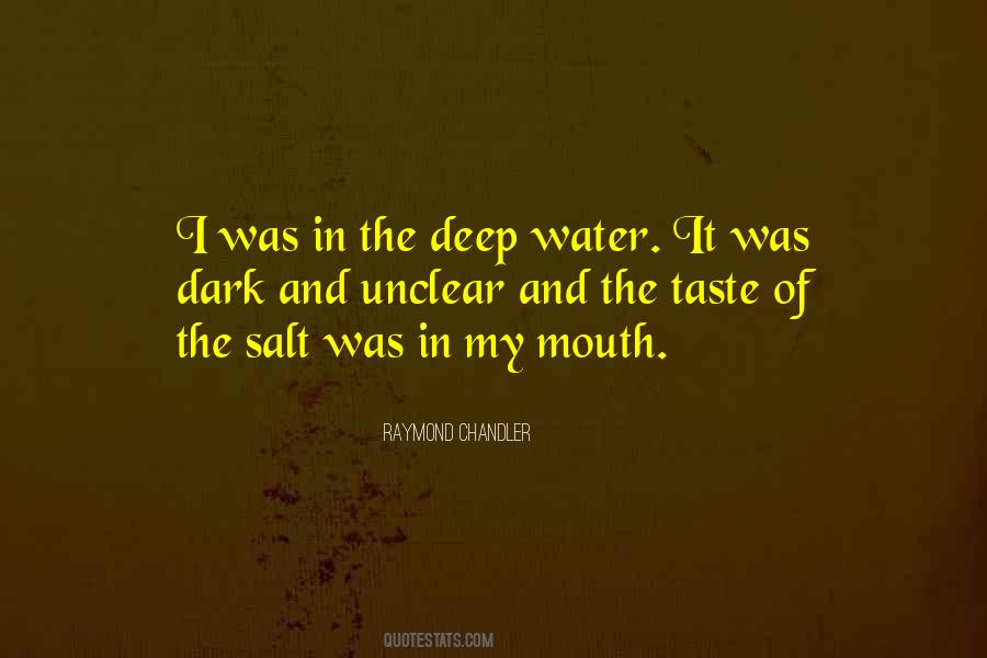 Quotes About Deep Water #653428