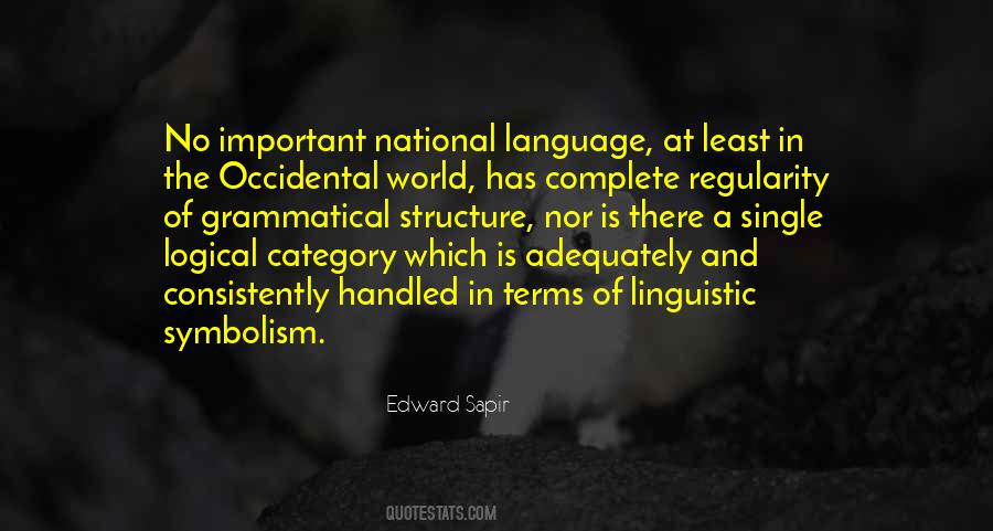 Language Structure Quotes #143597