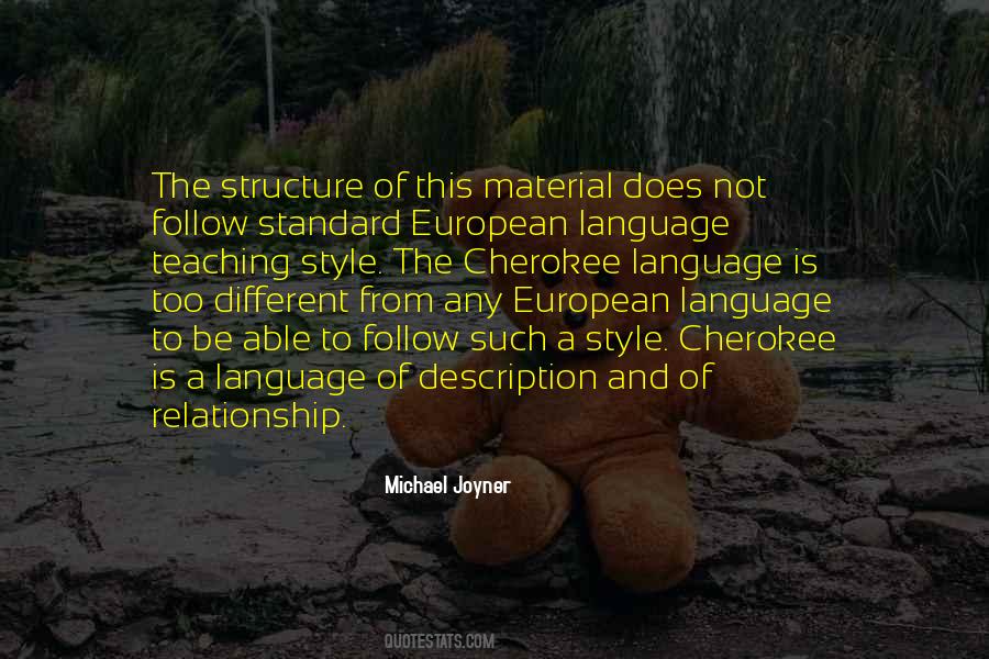 Language Structure Quotes #684873