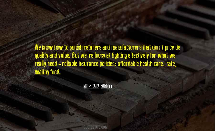 Quotes About Quality Health Care #1760563