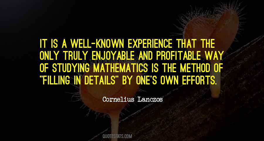 Studying Mathematics Quotes #697317