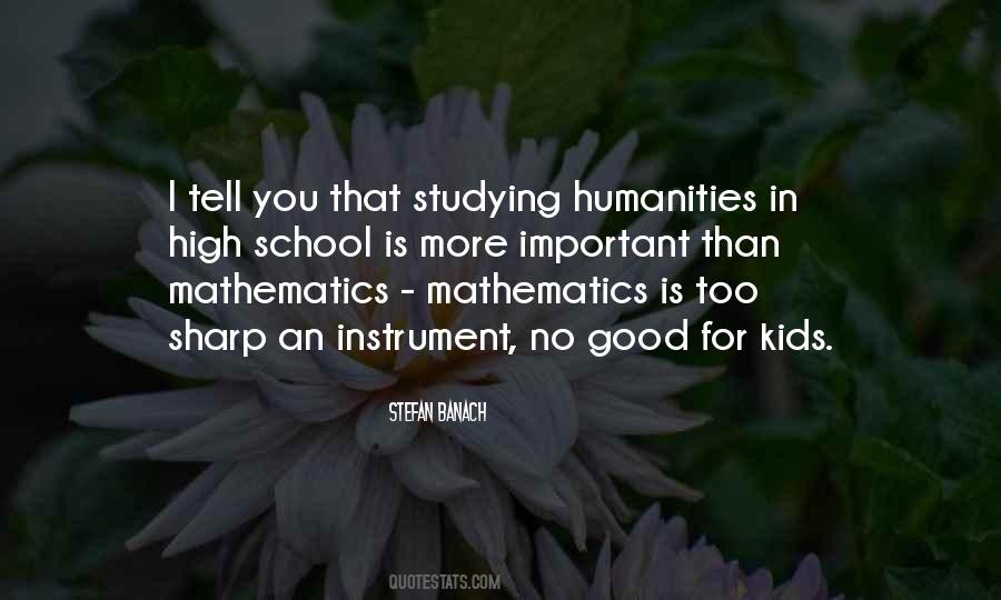 Studying Mathematics Quotes #903618