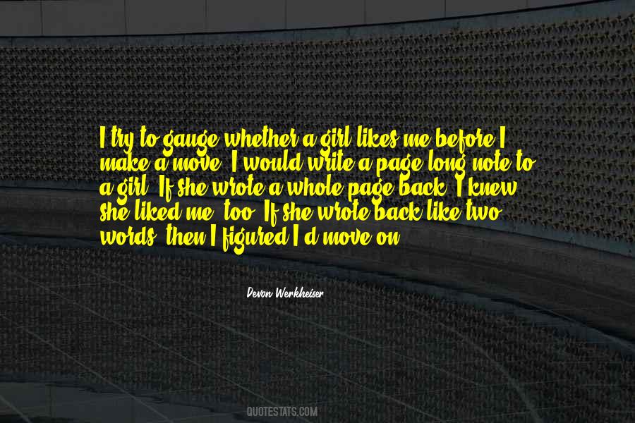 Quotes About She Likes Me #291655