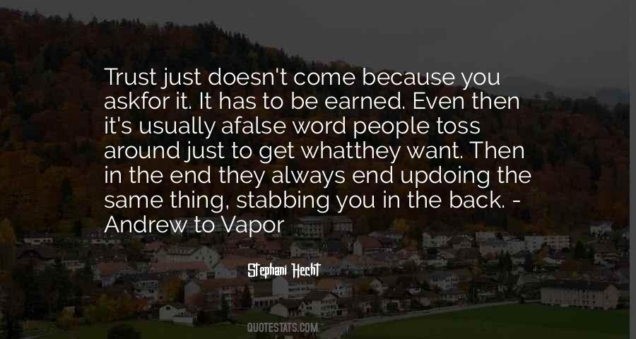 Quotes About Stabbing You In The Back #1089986