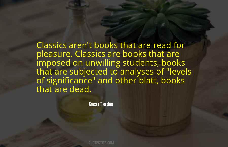 Quotes About Classics #1208154