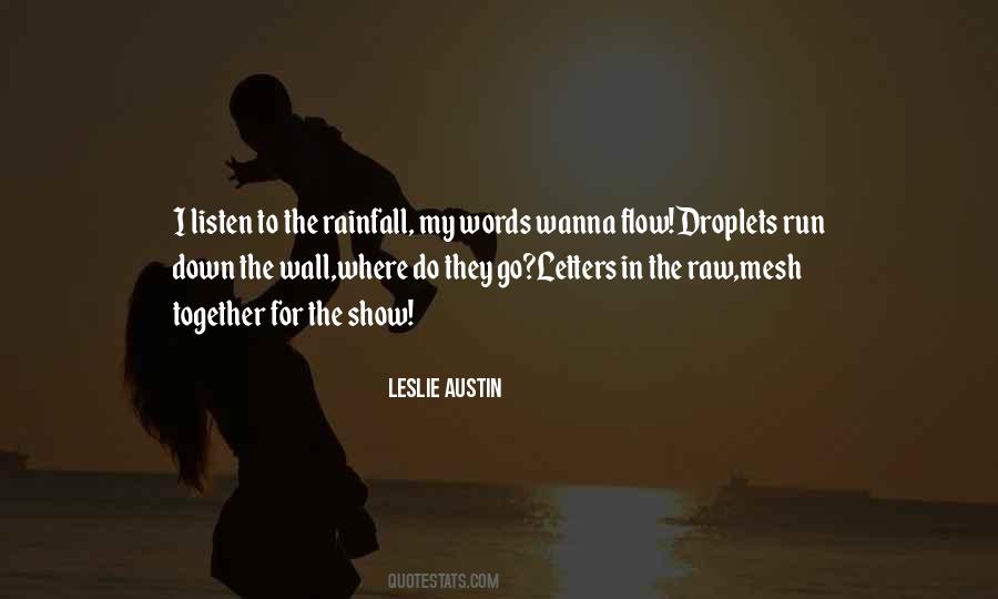 Quotes About Rainfall #1207719