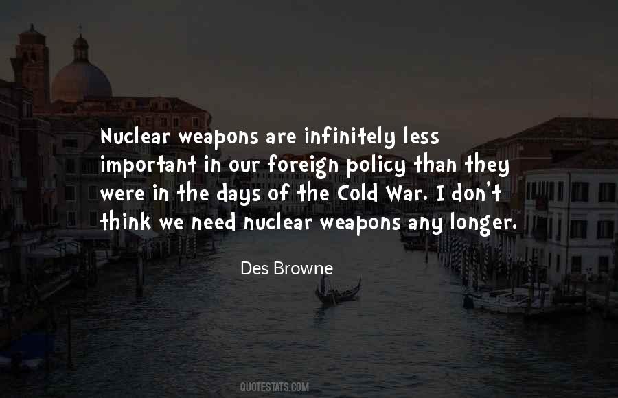 Quotes About Nuclear War #450924