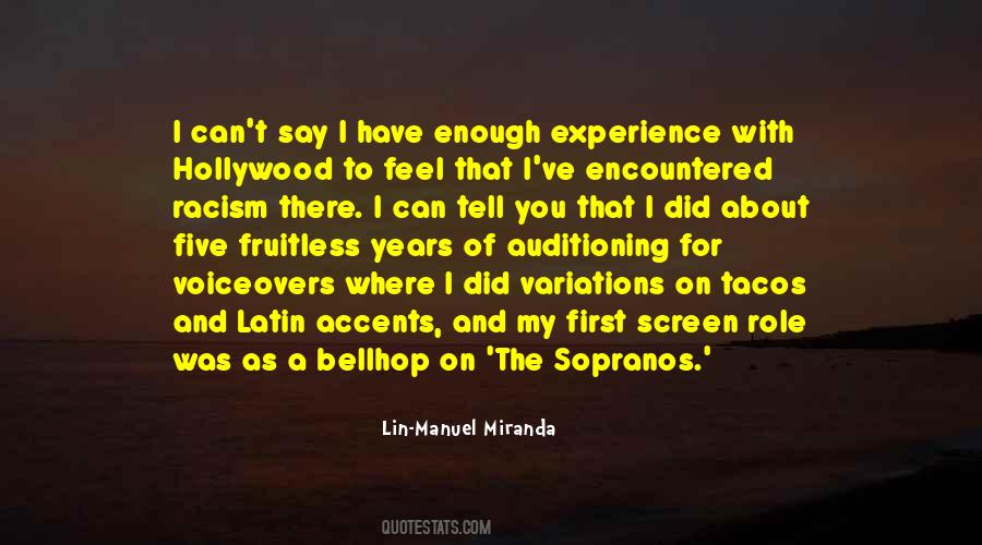 Experience With Quotes #1264105