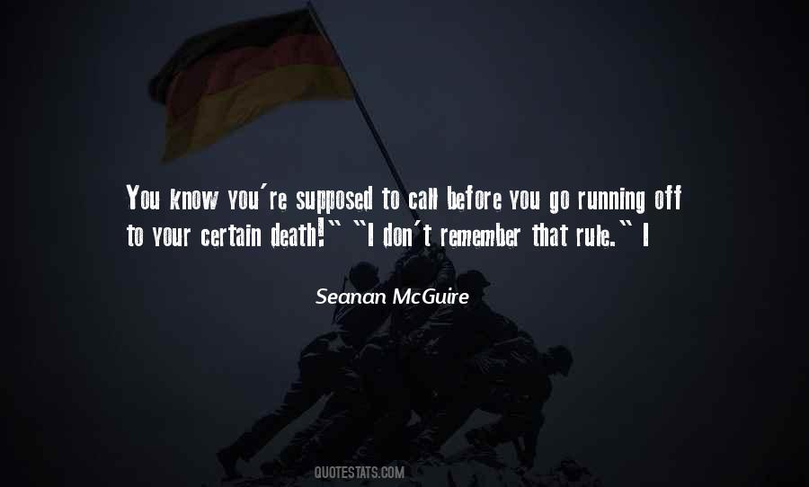 Quotes About Running From Death #467747