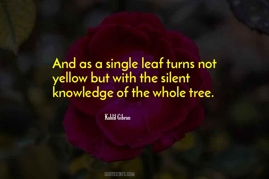 A Single Leaf Quotes #1079327