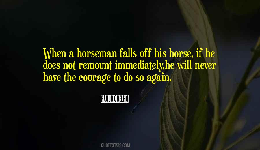 Quotes About Horseman #615755