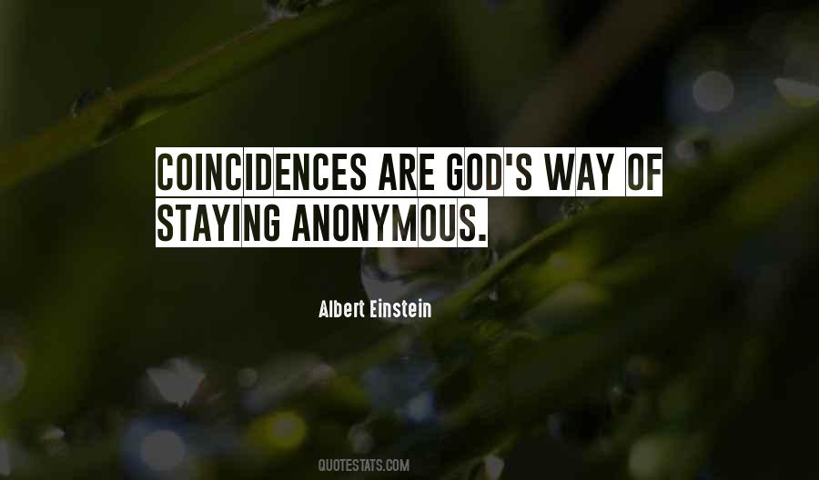 Quotes About Coincidences #1489043