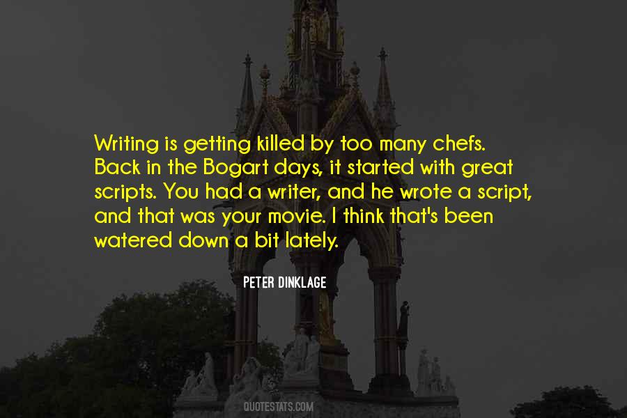 Movie Script Writing Quotes #1081069