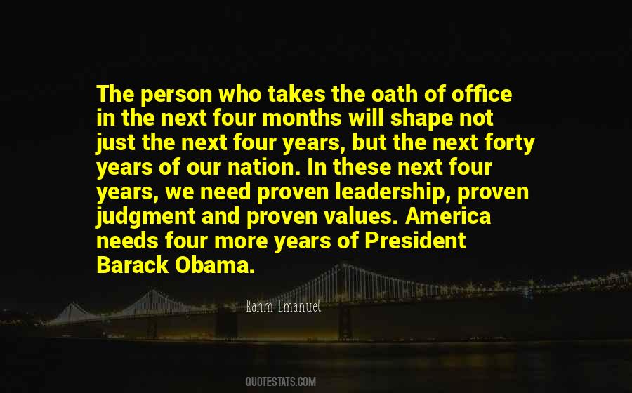 Quotes About Leadership Obama #1010602