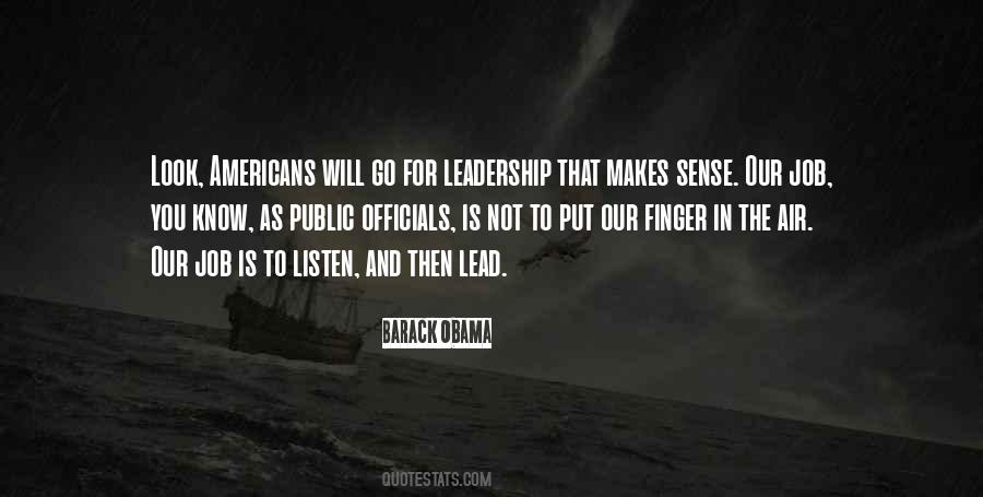 Quotes About Leadership Obama #1091863
