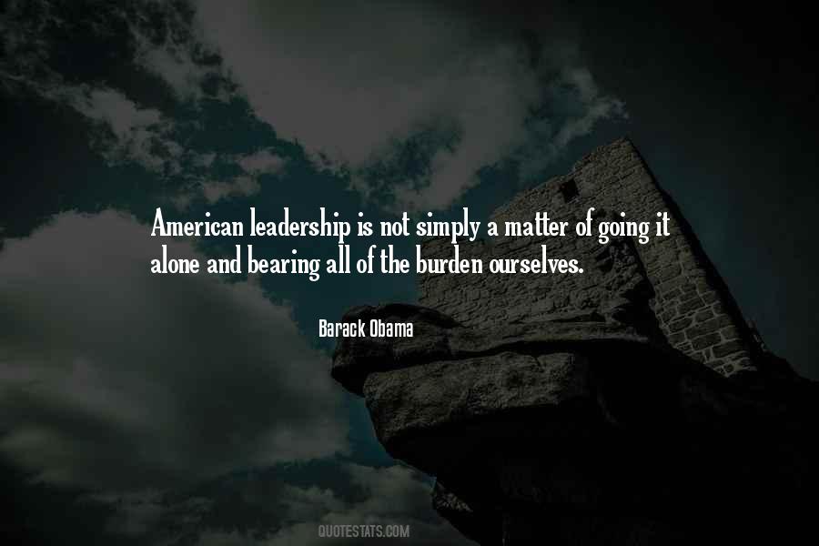 Quotes About Leadership Obama #1131807