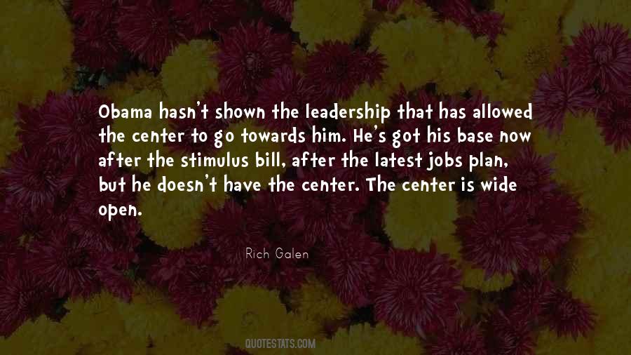 Quotes About Leadership Obama #98525